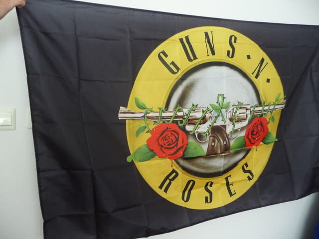 Guns N' Roses знаме флаг Гънс енд Роузес Хард рок Аксел Слаш, град Радомир - снимка 2