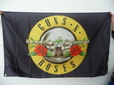 Guns N' Roses знаме флаг Гънс енд Роузес Хард рок Аксел Слаш