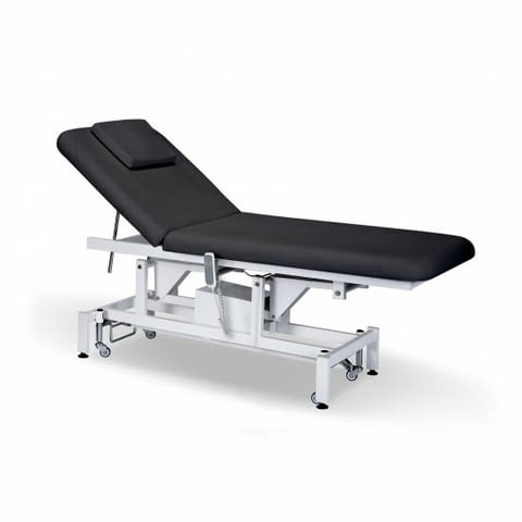 Електрическа кушетка Mary (1 мотор) 187 х 73 x 68/90 см - черна - снимка 1