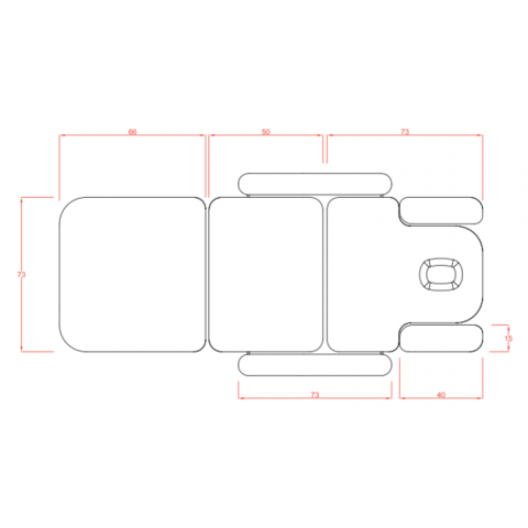 Електрическа кушетка Acrum (3 мотора) 192 х 73/92 х 55/95 см, град София | Фризьорско / Козметично - снимка 5