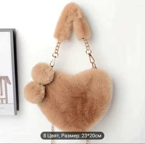 Плюшена дамска чанта - град Монтана | Чанти - снимка 1