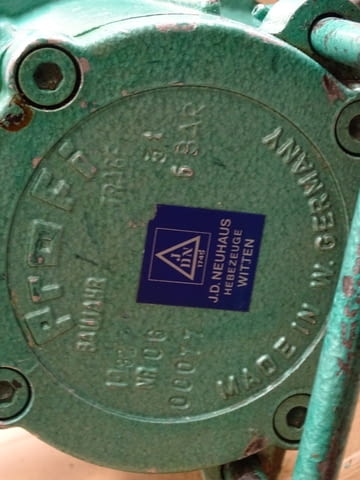Верижен телфер с пневмозадвижване J.D.Neuhaus PROFI 3t Air Pneumatic Chain Hoist - снимка 7