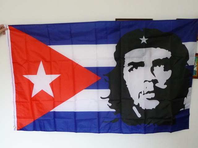 Куба знаме острова на свободата Че Гевара Фидел Кастро Хавана - снимка 1