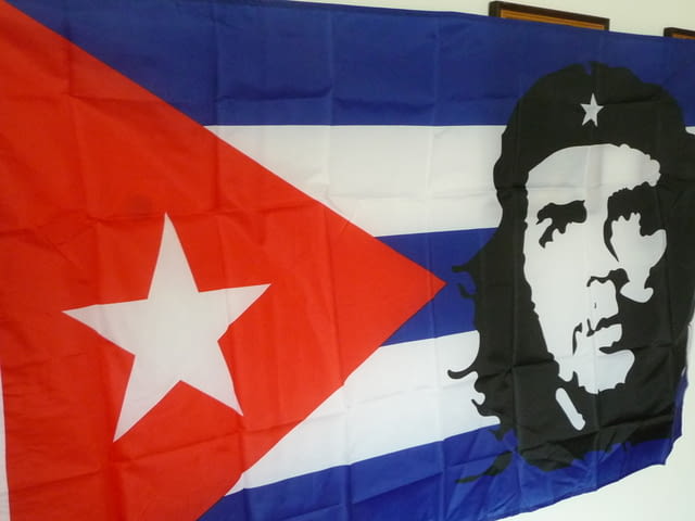 Куба знаме острова на свободата Че Гевара Фидел Кастро Хавана - снимка 2