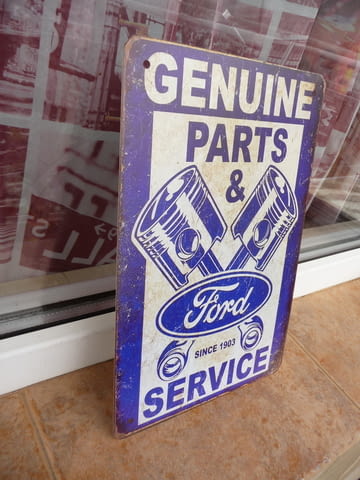 Метална табела кола Форд Ford авточасти оригинални сервиз ремонт - снимка 2