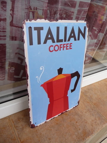 Метална табела кафе Италиянско кафе кефварка дълго домашно, град Радомир | Рекламни Материали - снимка 2