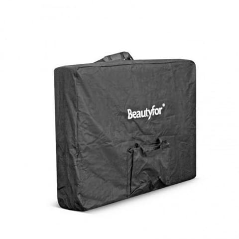 Преносима двусекторна кушетка FMA201A 186 х 70 х 62/85 см - бял крем/черна - снимка 2