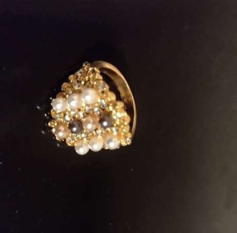 Пръстен с перлички в 3 цвята Злато, Дамски, Πepлa - град Берковица | Пръстени - снимка 2