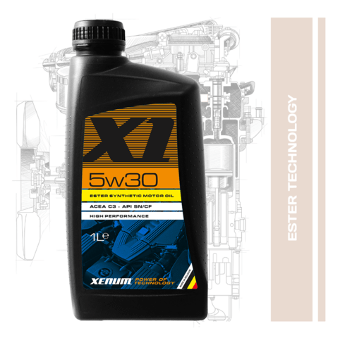 Синтетично естерно хибридно моторно масло XENUM X1 5W30