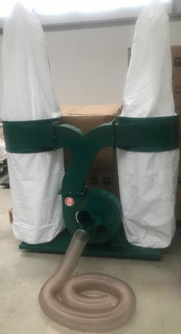 Аспирация , прахоуловител с два чувала 3 kW + 3.5 метра маркуч - снимка 6