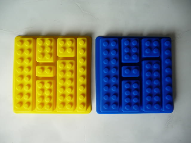Силиконови форми кейк кекс молд във форма блокчета Лего Lego блокче конструктор - снимка 1