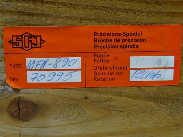 Високооборотен шпиндел за шлайф SFJ FISCHER MFN890 grinding spindle 75000-90000 min-1 - снимка 12
