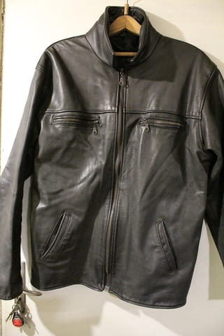 Кожено яке мъжко естествен телешки бокс - city of Vidin | Men’s Clothes - снимка 1