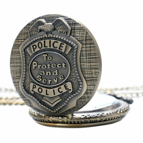 Нов джобен часовник полиция полицай милиция охрана СОТ орел, град Радомир - снимка 4