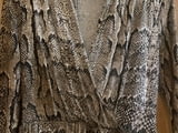 Рокля памучна със змийски десен, НОВА XS, H&M