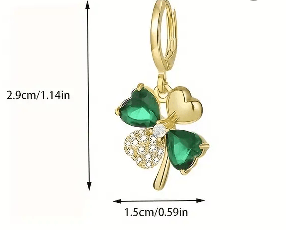 Висящи обеци Детелини - град Берковица | Обеци - снимка 4