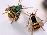 Ретро-брошка Земна пчела