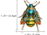 Ретро-брошка Земна пчела