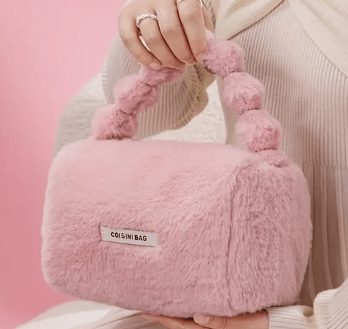 Сладка дамска плюшена чанта - град Монтана | Чанти - снимка 1