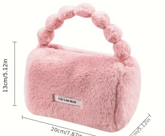 Сладка дамска плюшена чанта - град Монтана | Чанти - снимка 3