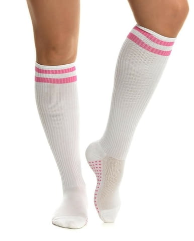 2чифта x Sisi женски италиански бели фигурални памучни чорапи до коляно три четвърти чорапи Сиси - снимка 1