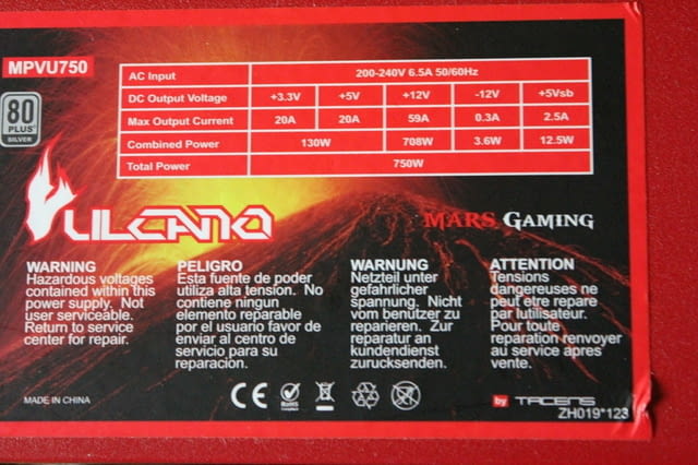 Геймърско компютърно захранване 750W - city of Vidin | Parts & Accessories - снимка 2