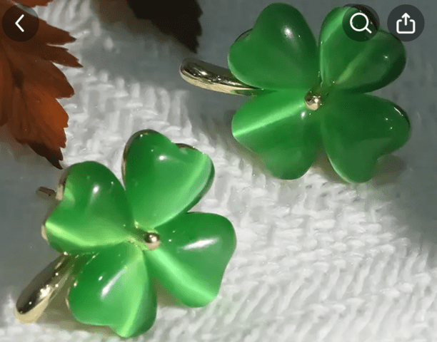 Обеци Детелинки за късмет - град Монтана | Обеци - снимка 3