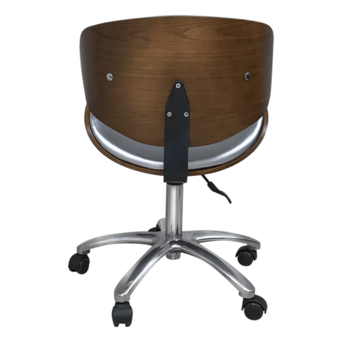 Козметичен стол - табуретка с облегалка Hera 43/55 см - цветове - снимка 5