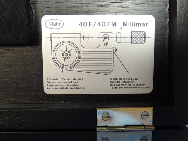Пасиметър Mahr 40F/4FM "Millimar" 0-25mm dial indicating micrometers - снимка 2