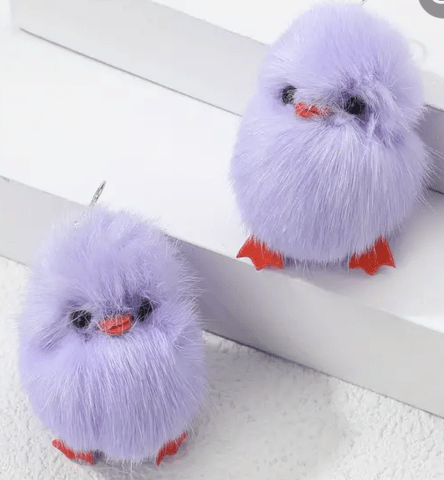 Висящи модни обеци Пиленца - град Берковица | Обеци - снимка 1