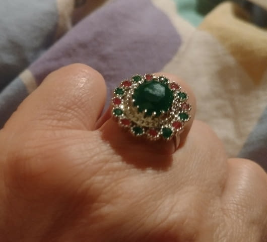 Пръстен с нефритен камък Аладин Silver - city of Bеrkovitsa | Rings - снимка 1