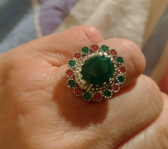 Пръстен с нефритен камък Аладин Silver - city of Bеrkovitsa | Rings - снимка 2