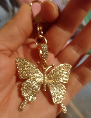 Луксозен ключодържател Златна пеперуда - град Берковица | Чанти - снимка 6