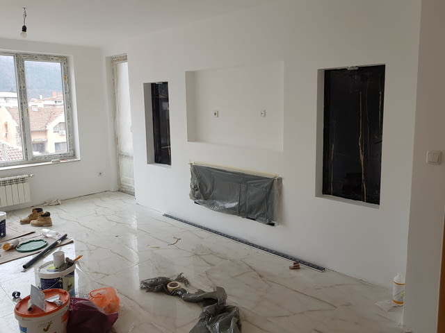 Цялостни ремонти на апартаменти от А до Я Painting, Painting with Latex, Exterior Insulation, Interior Insulation, Gypsum Coating, Electric Installation, Wallpapers Installation, Paste, Masonry, Plasterboard Installation, Suspended Ceilings Installation, Hidden Light Fixtures Installation, Consultation, Flip-ups, Plumbing Installation, Granite Installation, Laying of Tile, Laying of faience, Hydroinsulation, Plastering, Work over the Weekend - Yes - city of Vraca | Construction - снимка 2