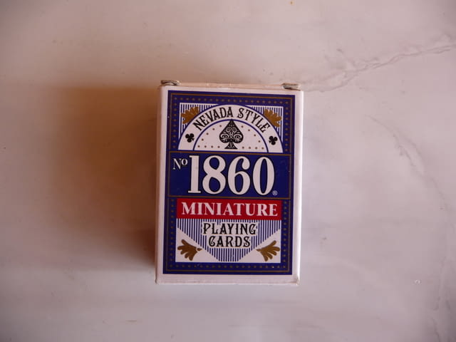 Мини карти за игра 1860 Miniature малки белот сантасе покер, град Радомир - снимка 1