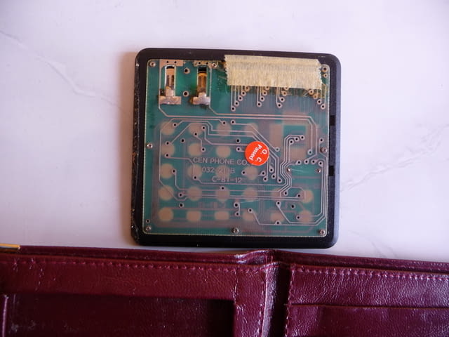 Стар портфейл с калкулатор кожен портмоне за пари карти ретро - снимка 5