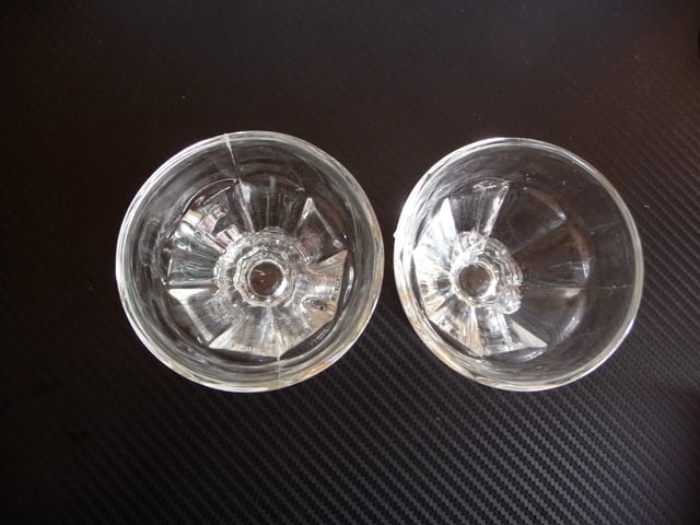 Две стъклени чашки за 2лв. чаши стъкло на столче аперитив, град Радомир | Домашни Потреби - снимка 3
