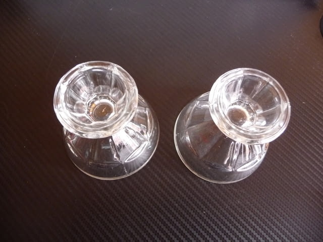 Две стъклени чашки за 2лв. чаши стъкло на столче аперитив, град Радомир | Домашни Потреби - снимка 4