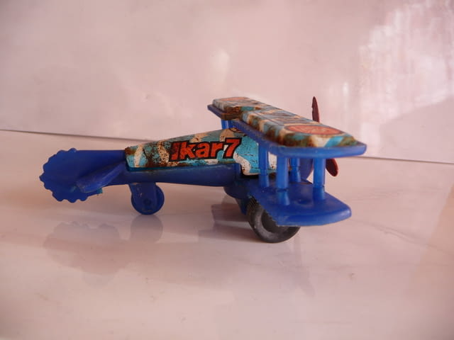 Ikar 7 стара играчка самолетче SP-PBK самолет крила перка, city of Radomir - снимка 3