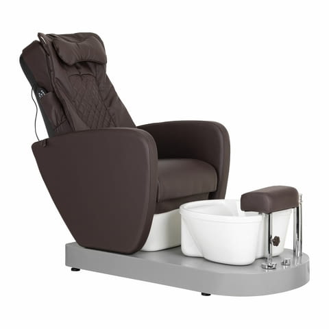 Стол за педикюр Azzurro 016C - кафява/черна с хидромасаж и масаж на гърбъ - снимка 1