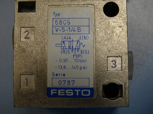 Пневматичен изключвател Festo 6809 V-5-1/4 B stem actuated pneumatic limit valve - снимка 5