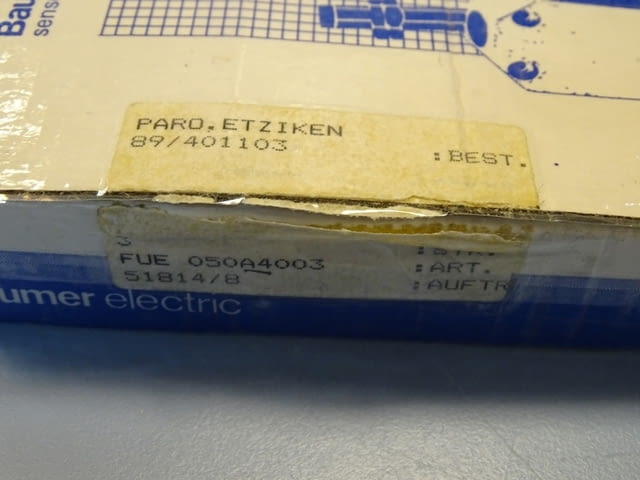 Оптичен конектор Baumer Electric FUE 050A4003 Photoelectric sensor - снимка 3