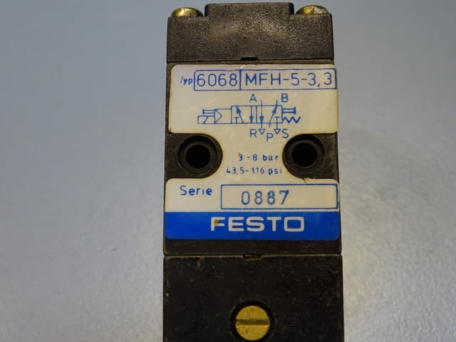 Пневматичен разпределител Festo MFH-5-3.3(6068) pneumatic directional control valve - снимка 4
