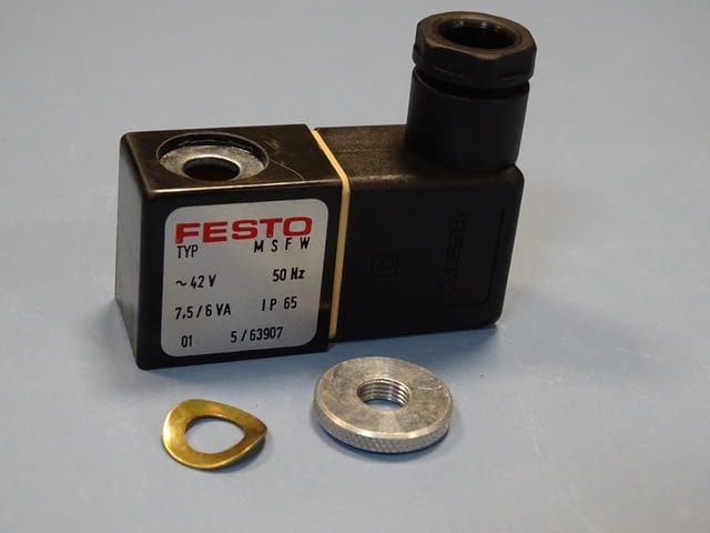 Бобина Festo MSFW-42-50 solenoid valve coil, city of Plovdiv | Industrial Equipment - снимка 1