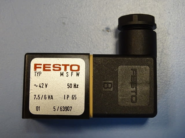 Бобина Festo MSFW-42-50 solenoid valve coil, city of Plovdiv | Industrial Equipment - снимка 2