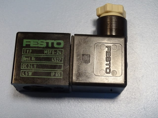 Бобина Festo MSFG-24 solenoid valve coil, city of Plovdiv | Industrial Equipment - снимка 2