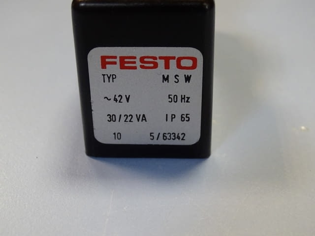 Бобина Festo MSW-42-50 solenoid valve coil, city of Plovdiv | Industrial Equipment - снимка 3