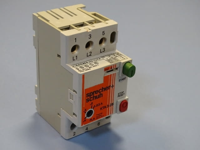 Моторна защита Sprecher+Schuh KTA 3-25 0.4/0.63A, city of Plovdiv | Industrial Equipment - снимка 4