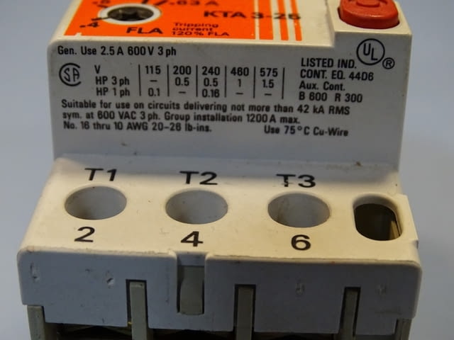 Моторна защита Sprecher+Schuh KTA 3-25 0.4/0.63A, city of Plovdiv | Industrial Equipment - снимка 9