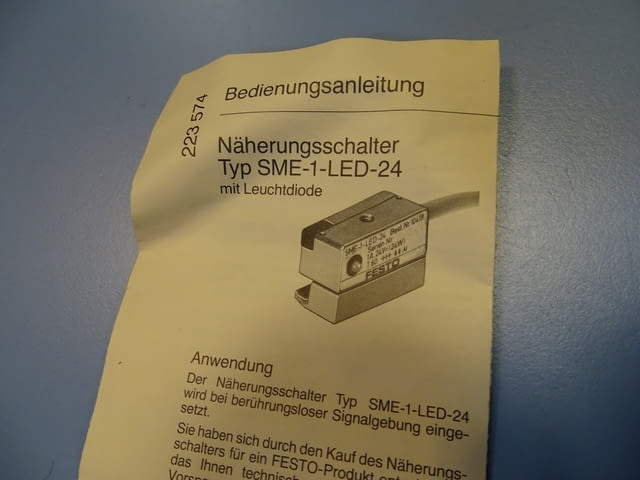 Индуктивен сензор Festo SME-1-LED-24 proximity switch, град Пловдив | Промишлено Оборудване - снимка 3